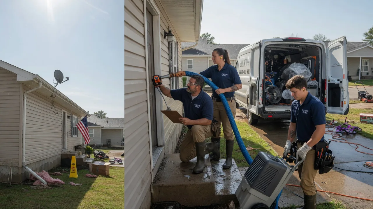 Ceiling Water Damage Restoration in Milan, IN near me